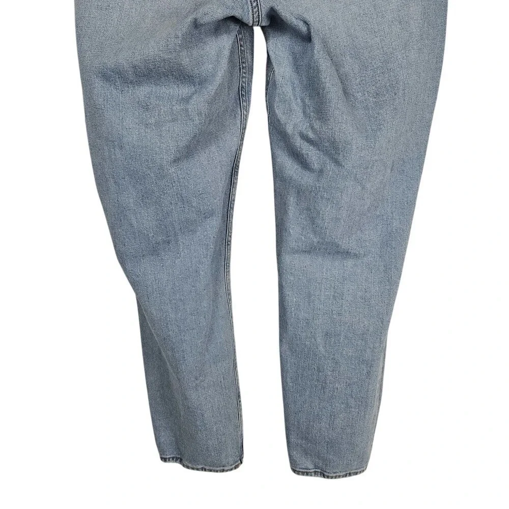 Abercrombie & Fitch The Mom‎ High Rise Jeans Womens 18L Light Wash Distressed